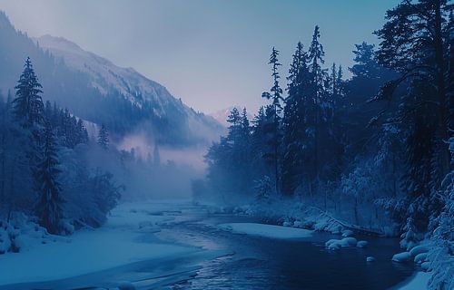 Morning magic in winter