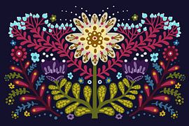 Ornament volkskunst van Elena Orlowski