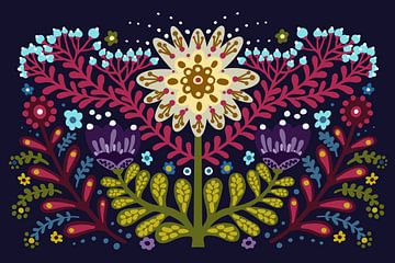 Ornament Folk Art by Elena Orlowski