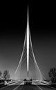 Harp Bridge in Black and White, Netherlands by Adelheid Smitt thumbnail