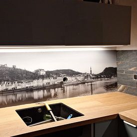 Customer photo: Cochem at the Mosel with Reichsburg in black and white. by Manfred Voss, Black-White Photography