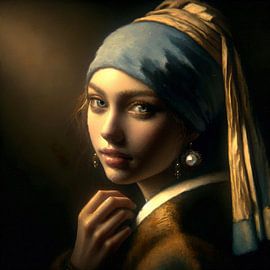 Painting The girl with the pearl earring by Eye on You