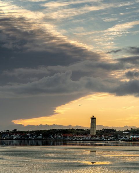 Sonnenuntergang über den Brandaris von Rene Heijdens