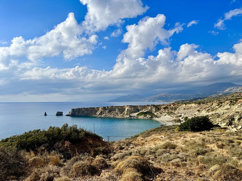 Crete Triopetra coast by Monique Maessen-Demoet