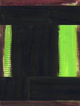 Abstraktes Gemälde aus bemaltem Papier