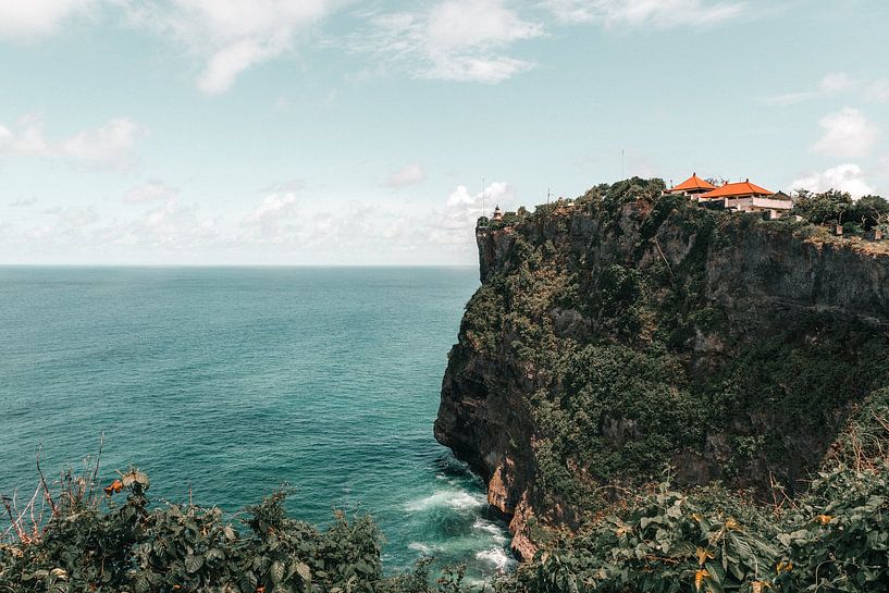 Turquoise Blue Ocean at Uluwatu Temple by Troy Wegman