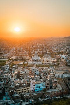 Bezaubernder Sonnenuntergang in Jaipur von Michiel Dros