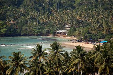 The beach of Mirissa , Sri Lanka by Peter Schickert