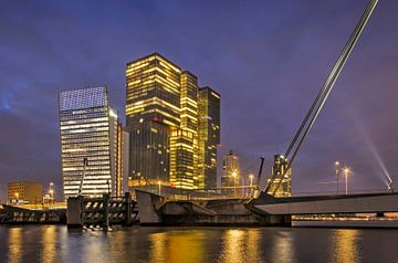 De Rotterdam in het blauwe uur van Frans Blok