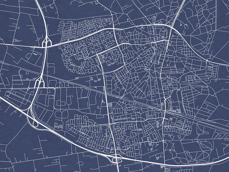Kaart van Ede in Royaal Blauw van De Kaartenwinkel