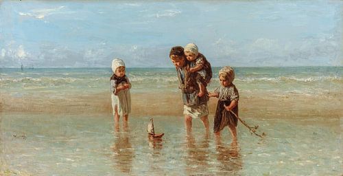 Kinderen der Zee, Jozef Israëls, lichte warme kleuren