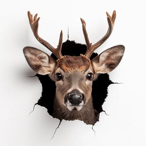 Rentier von der Wand