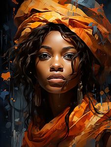 Femme africaine sur PixelPrestige
