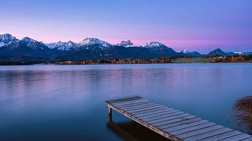 A quiet morning at Lake Hopfensee, Germany