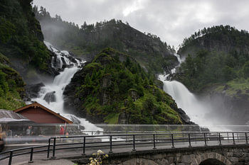 Latefossen-Wasserfall in Norwegen