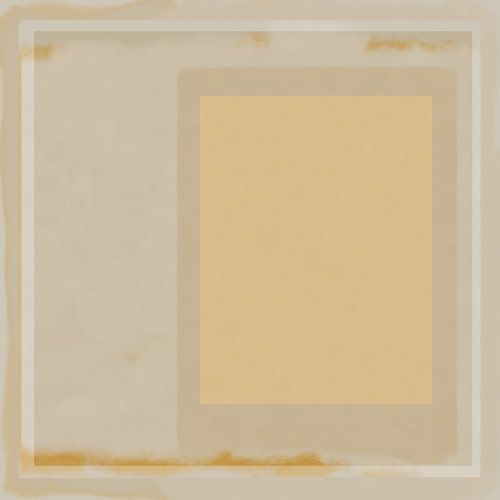 Venster naar het verleden. Minimalistische moderne abstracte geometrische kunst in pasteltinten.