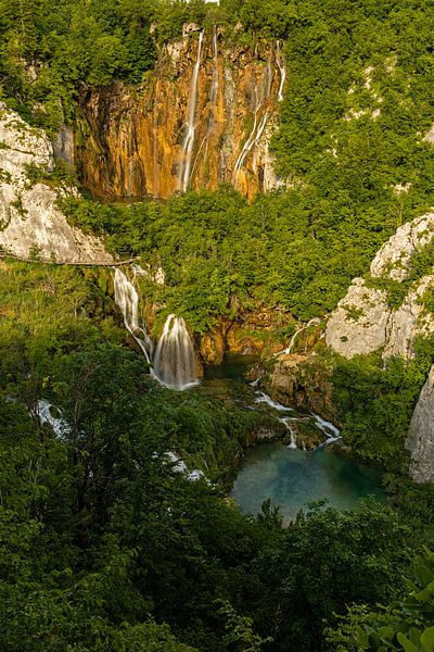 Chutes d'eau dans le parc national des lacs de Plitvice en Croatie par Alexander Ließ