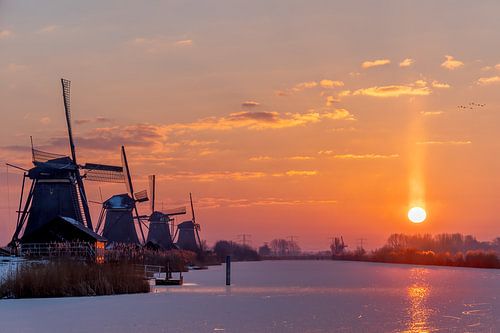 Winter in Kinderdijk