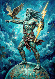 Zeus – Father of the Gods and Ruler of the Heavens by AidasignArt