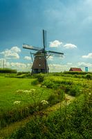 Le moulin Dorregeester par une belle journée d'été.
