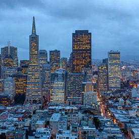Skyline von San Francisco von Peter Schickert