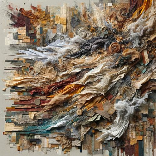 Collage Aardige pigmenten