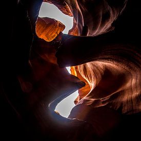 Antelope Canyon - Double see through by Bart van Vliet