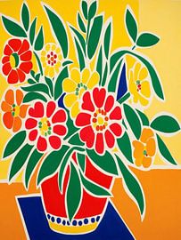 Blumen in einer Vase Stil Henri Matisse von TOAN TRAN