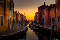 Coucher de soleil à Burano