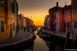 Sonnenuntergang auf Burano von Henk Veenstra