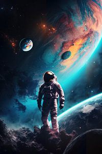 Astronaut von Digitale Schilderijen