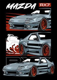 Mazda RX-7 JDM Car sur Adam Khabibi