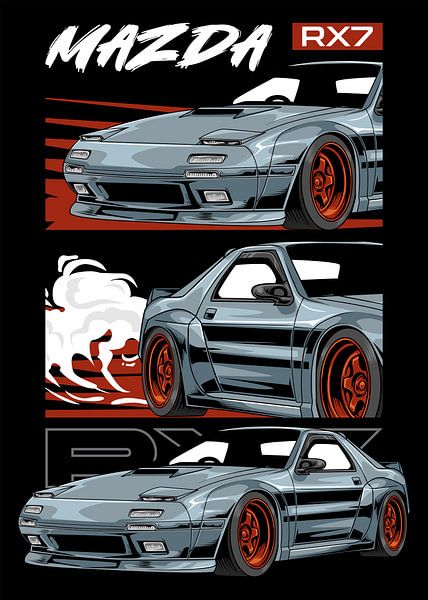 Mazda RX-7 JDM Auto von Adam Khabibi