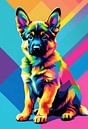 German Shepherd Pop Art by MIROKKU thumbnail
