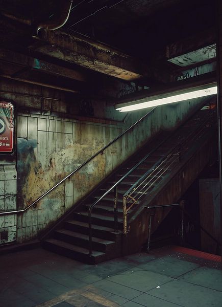 Dystopisches Licht von fernlichtsicht