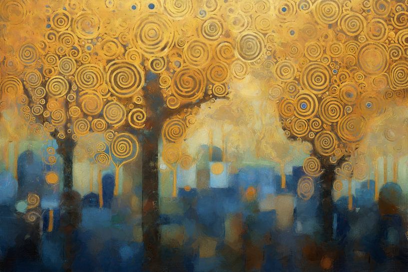 Golden Spiral Forest by Whale & Sons