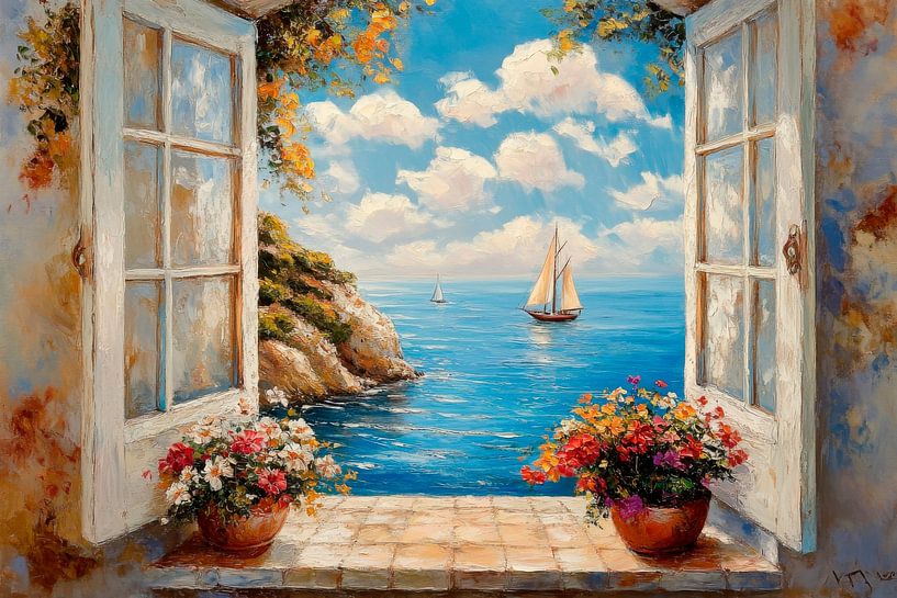 Sea view window by Poster Art Shop