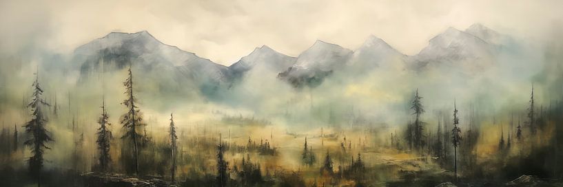 Nebliger Wald von Whale & Sons