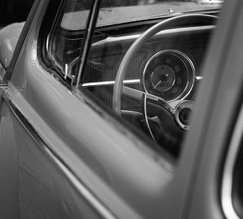 Lenkrad eines Volkswagen Käfers