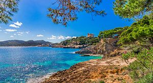 Cala Ratjada sur l'île de Majorque, Espagne, mer Méditerranée