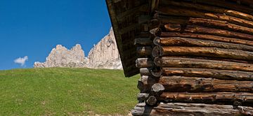 Refuge de montagne, Dolomites sur Rene van der Meer