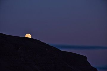 Lever de lune II sur Elisa in Iceland