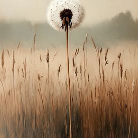 Minimalist Dandelion by Preet Lambon