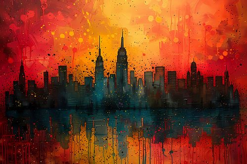 Minimalistisch stadsgezicht