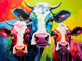 Playful Cows by PixelPrestige