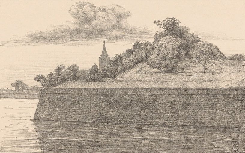 Simon Moulijn, View of Promers bastion, 1933 by Atelier Liesjes