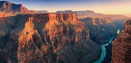 Zonsondergang bij Toroweap, Grand Canyon N.P North Rim van Henk Meijer Fotografie