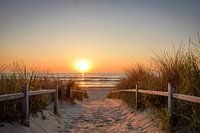 Lever de soleil sur la plage à Rügen IV