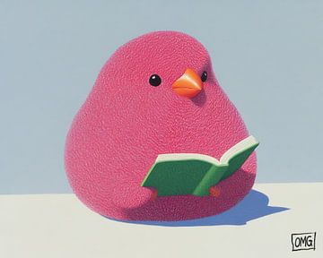 Wise Chicks Read Green van OMG Art