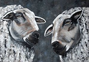 Peinture de moutons
